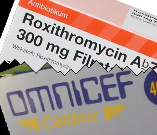 Roksitromysiini vs Omnicef